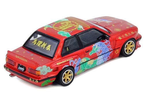 1/64 Inno BMW E30 Pandem Rocket Bunny (Red) Diecast Car Model