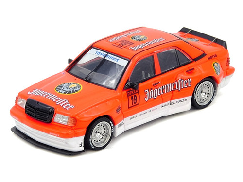 1/64 Inno Mercedes-Benz 190E Pandem Rocket Bunny Jagermeister (Orange) Diecast Car Model