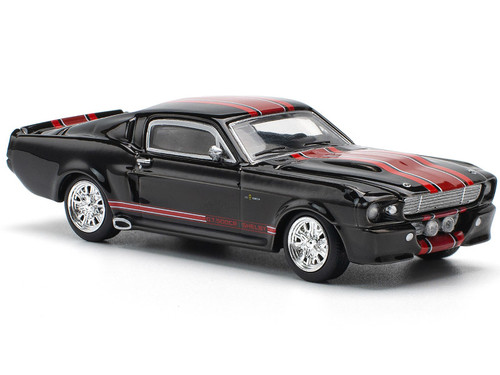 Shelby Mustang GT500 Red Metallic with White Stripes 1/64 Diecast