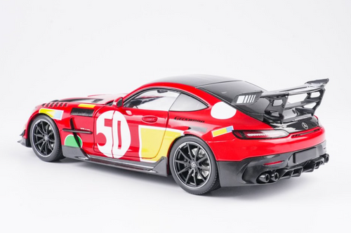 1/18 Minichamps 2025 Mercedes-AMG GT Black Series #50 (Red with Livery) Diecast Car Model