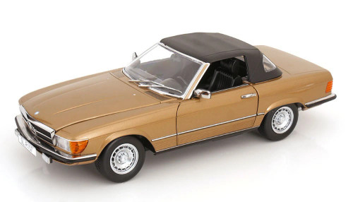 1/12 KK-Scale 1985 Mercedes-Benz 450 SL (R107) (Gold Metallic) Diecast Car Model