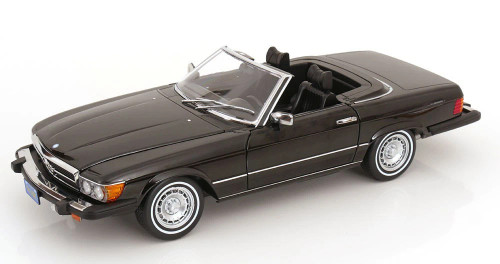 1/12 KK-Scale 1979 Mercedes-Benz 450 SL (R107) US Version (Black) Diecast Car Model