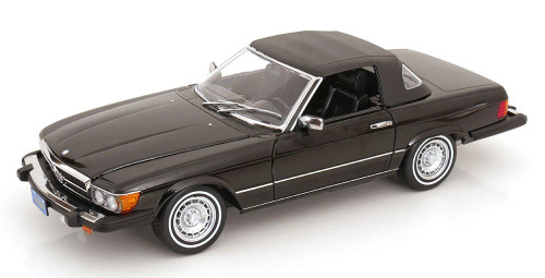 1/12 KK-Scale 1979 Mercedes-Benz 450 SL (R107) US Version (Black) Diecast Car Model