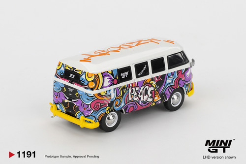 1/64 Mini GT Volkswagen T1 Bus Microbus Mizu Design Diecast Car Model