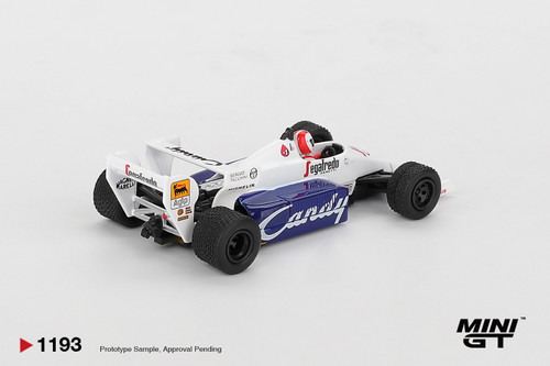 1/64 Mini GT 1984 Formula 1 Toleman TG184 #20 Johnny Cecotto 1984 Monaco GP Diecast Car Model