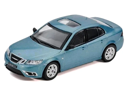 1/64 GCD X Enchery Saab 9-3 (Blue) Diecast Car Model