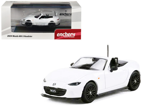 1/64 GCD X Enchery Mazda MX-5 RF (White) Diecast Car Model