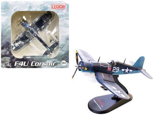 Vought F4U-1A Corsair Fighter Aircraft "Ace Ira Kepford VF-17 Jolly Rogers Bougainville Solomon Islands" (1944) United States Navy 1/72 Diecast Model by Legion