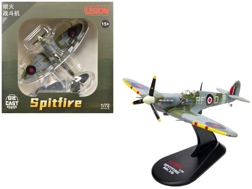 Supermarine Spitfire Mk Vb Fighter Aircraft "EN951 Ace Jan Zumbach No. 303 Polish Kosciuszko Squadron" (1943) Royal Air Force 1/72 Diecast Model by Legion