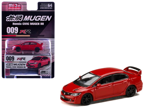 1/64 Micro Turbo Honda Civic FD2 Mugen RR (Red) Diecast Car Model