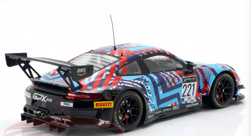 1/18 Ixo 2022 Porsche 911 GT3 R #221 Test Days 24h Spa GPX Martini Racing Richard Lietz, Michael Christensen, Kevin Estre Diecast Car Model