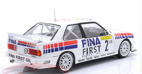 1/18 Werk83 1992 BMW M3 E30 #2 Winner 24h Nürburgring FINA Motorsport Team Johnny Cecotto, Christian Danner, Jean-Michel Martin, Marc Duez Diecast Car Model