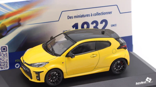 1/43 Solido 2024 Toyota Yaris GR Yellow Diecast Car Model
