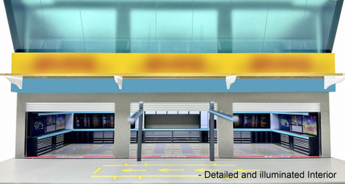 1/64 American Diorama Formula 1 Grand Prix Paddock Pit Stop Diorama with F1 Crew Figures Set (Blue - Best Fit for Mercedes Team) (car NOT included)