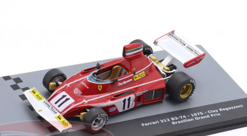 1/43 Altaya 1975 Formula 1 Clay Regazzoni Ferrari 312B3 #11 Brazilian GP Car Model