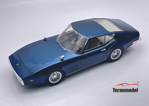 1/18 Tecnomodel Ferrari 250 GT Drogo 1968 (Blu Abu Dhabi Metallizzato Abu Dhabi Metal Blue) Car Model