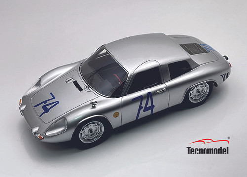 1/18 Tecnomodel 1964 Porsche 356B Carrera GS GT Targa Florio 1964 Car #74 7th Place Driver: J.Neerpash Car Model