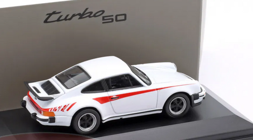 1/43 Dealer Edition 1975-1977 Porsche 911 930 Turbo 3.0 (White) Car Model