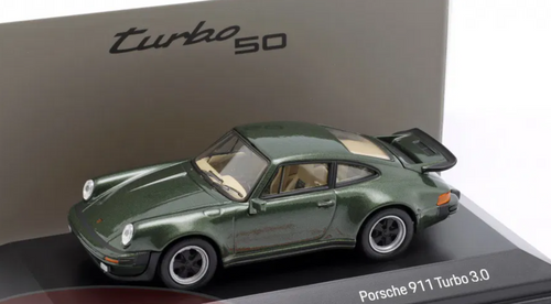 1/43 Dealer Edition 1975-1977 Porsche 911 930 Turbo 3.0 (Oak Green) Car Model