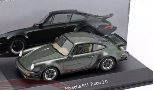 1/43 Dealer Edition 1975-1977 Porsche 911 930 Turbo 3.0 (Dark Green) Car Model