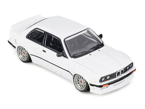 1/64 CM Model Pandem BMW M3 E30 (Pearl White) Diecast Car Model