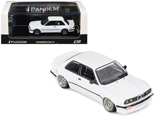 1/64 CM Model Pandem BMW M3 E30 (Pearl White) Diecast Car Model