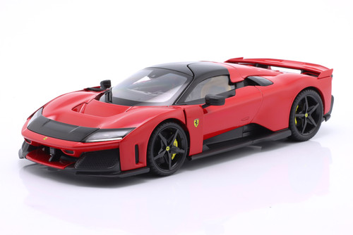 1/18 BBurago Signature 2024 Ferrari F80 (Corsa Red with Black Wheels) Diecast Car Model