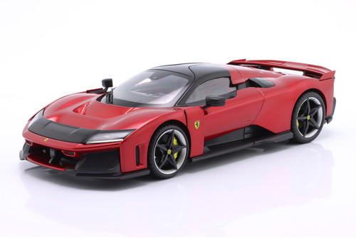 1/18 BBurago Signature 2024 Ferrari F80 (Red Metallic with Black Wheels) Diecast Car Model