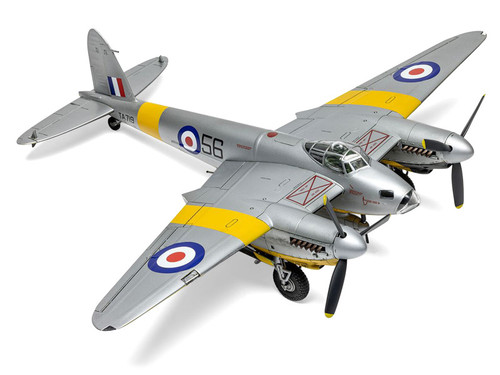 Level 2 Model Kit De Havilland Mosquito B.XVI/B.35/TT.35 Aircraft with 3 Scheme Options 1/72 Plastic Model Kit by Airfix