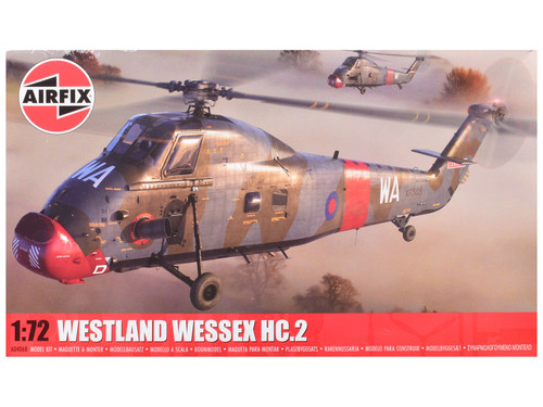 Level 2 Model Kit Westland Wessex HC.2 Helicopter with 3 Scheme Options 1/72 Plastic Model Kit by Airfix