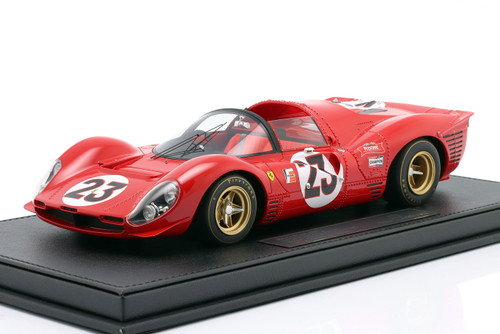 1/18 TOPMARQUES フェラーリ330P4スパイダー(1967)#23 1/18 TopMarques 1967 Ferrari 330 P4 Spyder Street Version (Red