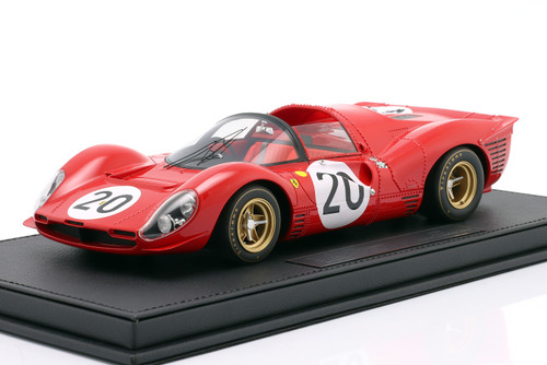 1/18 TopMarques 1967 Ferrari 330 P4 Spyder #20 24h LeMans SpA Ferrari SEFAC Chris Amon, Nino Vaccarella Car Model