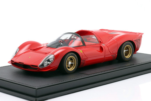 1/18 TopMarques 1967 Ferrari 330 P4 Spyder Street Version (Red) Car Model