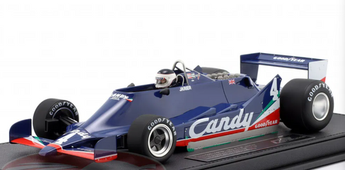 1/18 GP Replicas 1979 Formula 1 Jean-Pierre Jarier Tyrrell 009 #4 3rd British GP Car Model with Driver Figure