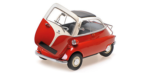 1/18 BMW 600 ISETTA (ORANGE RED) DIECAST CAR MODEL - LIVECARMODEL.com