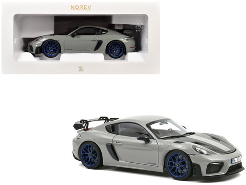 1/18 Norev 2023 Porsche Cayman GT4 RS Weissach Package (Chalk Grey) Diecast Car Model