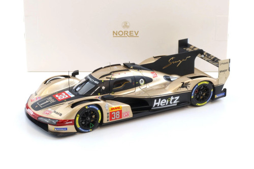 1/18 Norev 2024 Porsche 963 #38 9th 24h LeMans Hertz Team Jota Oliver Rasmussen, Jenson Button, Phil Hanson Diecast Car Model