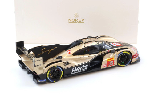1/18 Norev 2024 Porsche 963 #38 9th 24h LeMans Hertz Team Jota Oliver Rasmussen, Jenson Button, Phil Hanson Diecast Car Model