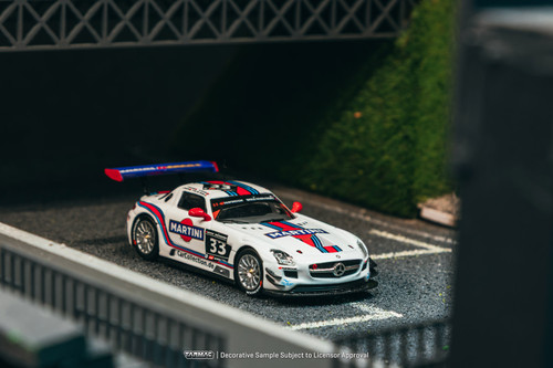 1/64 Tarmac Works 2014 Mercedes-Benz SLS AMG GT3 12H Zandvoort Winner Mirko Schultis, Renger van der Zande, Peter Schmidt, Christian Bracke Diecast Car Model