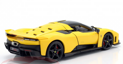 1/18 BBurago 2024 Ferrari F80 (Yellow) Diecast Car Model