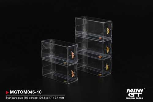 1/64 Mini GT 25 Pcs Set Clear Plastic Box Protector Type A Standard Size