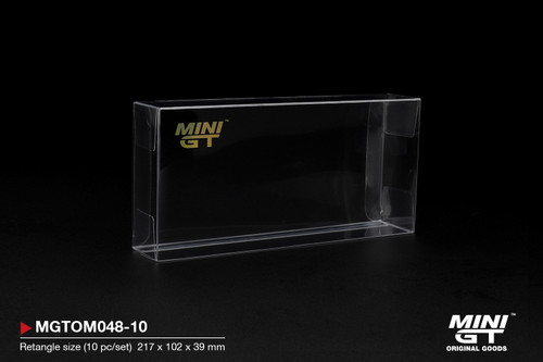 1/64 Mini GT 10 Pcs Set Clear Plastic Box Protector Type D