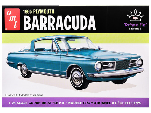 Skill 2 Model Kit 1965 Plymouth Barracuda "Craftsman Plus" Series 1/25 Scale Model by AMT