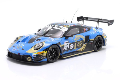 1/18 Ixo 2024 Porsche 911 GT3 R #13 4th 12h Bathurst Phantom Global Racing Bastian Buus, Joel Eriksson, Jaxon Evans Car Model