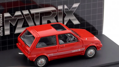 1/43 Matrix 1985-1989 MG Metro Turbo (Red) Car Model