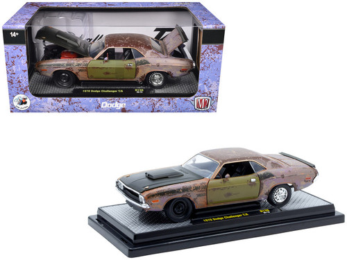 1970 Dodge Challenger T/A Rusted Limited Edition to 4050 pieces Worldwide 1/24 Diecast Model Car by M2 Machines