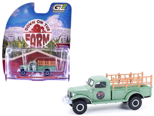 1946 Dodge Power Wagon Pickup Truck "Strawberry Farm" Green "Down on the Farm" Series 11 1/64 Diecast Model by Greenlight