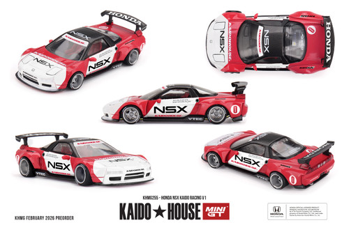 CHASE CAR 1/64 Kaido House & Mini GT Honda NSX Evasive V1 (Red