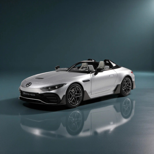 1/18 NZG Mercedes-AMG Purespeed (Silver) Diecast Car Model