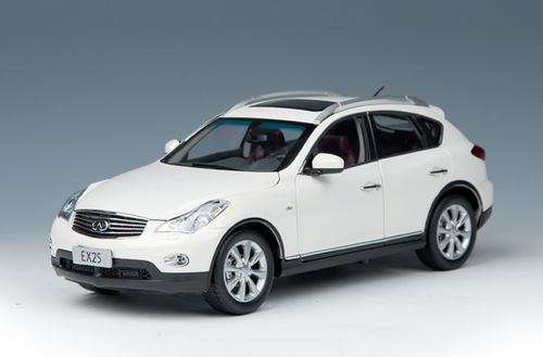 DAMAGED AS-IS 1/18 Dealer Edition Infiniti EX25 QX50 (White)  Diecast Car Model